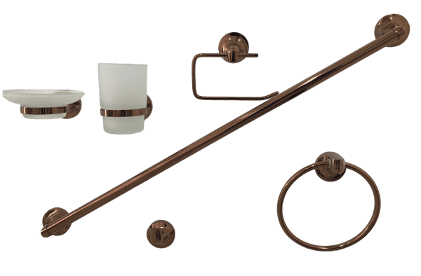 Accesorios de Baño - Rose Gold