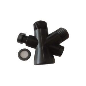 Desviador De Ducha Negro ABS