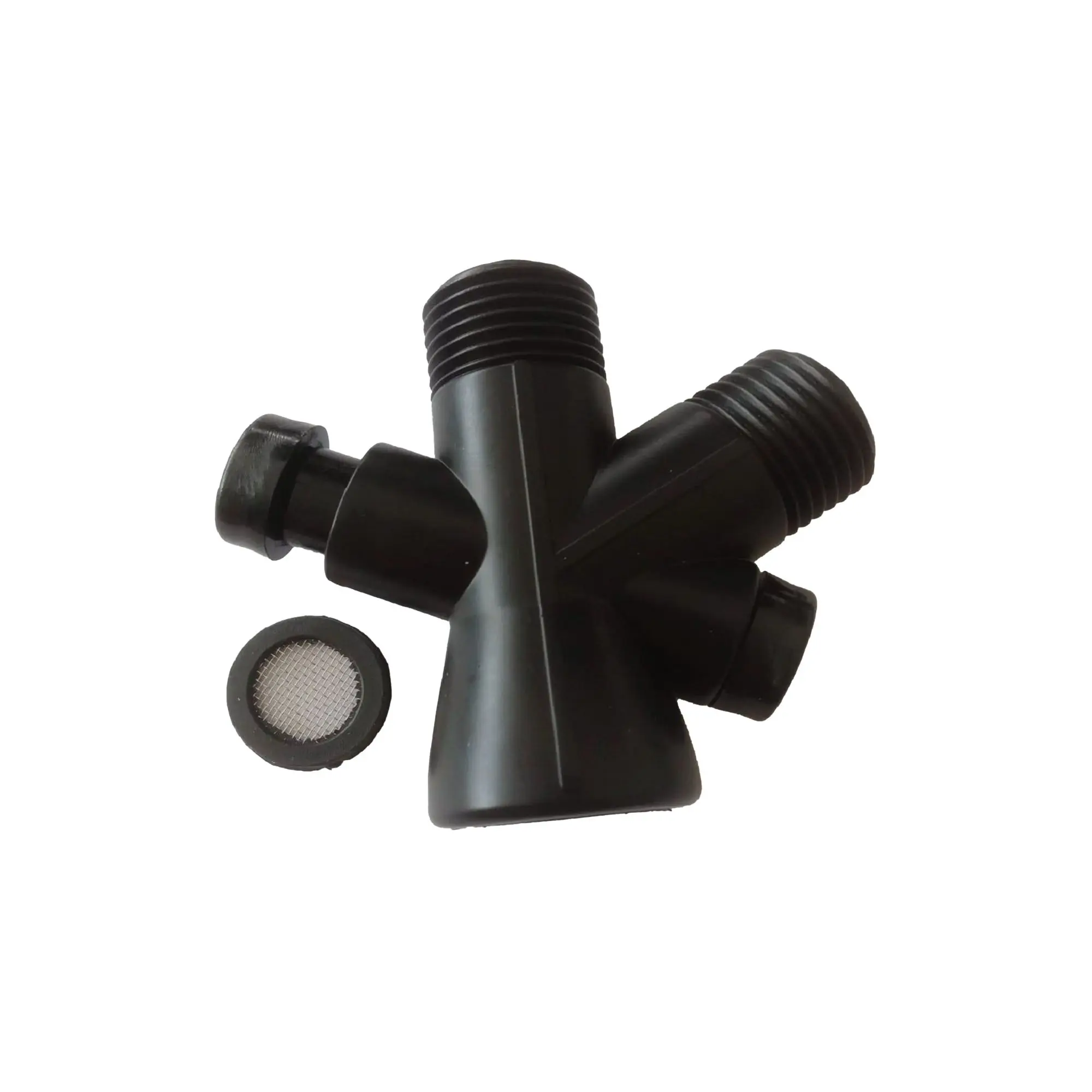 Desviador De Ducha Negro ABS