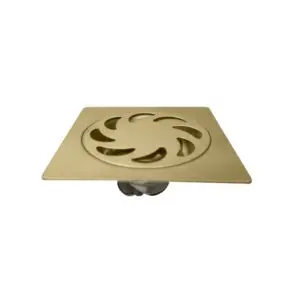 Rejilla Sifón Dorada 10x10 Acero - Efeso Gold