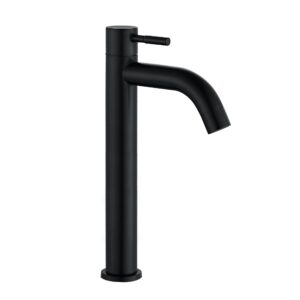 Grifería Lavamanos Agua Fria Baja Negra - Veza Alta Negra