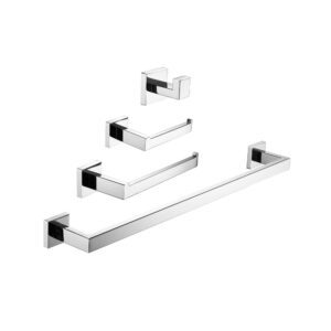 Accesorios Baño Acero 4 Piezas - Cantón