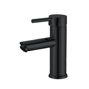 Grifería Monocontrol Lavamanos Baja - Iris Media Pico Recto Negra