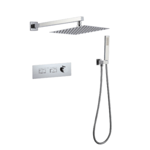 Set Ducha Cuadrado Acero Cromado - Toronto