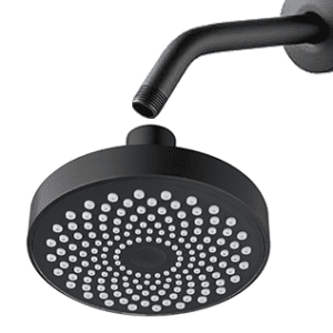 Ducha Regadera Redonda Negro ABS - Guadalajara