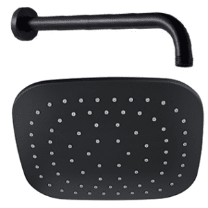 Ducha Regadera Cuadrada Negra ABS - Monterrey