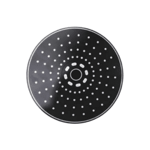 Ducha Regadera 8" Redonda ABS Negro Mate - Yukatan