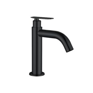 Griferia Lavamanos Agua Fria Baja - Sao Pablo Media Negra