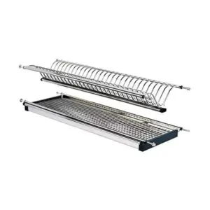 Platero Escurridor 90 CM Dos Niveles Acero Cocina -  HT.14004