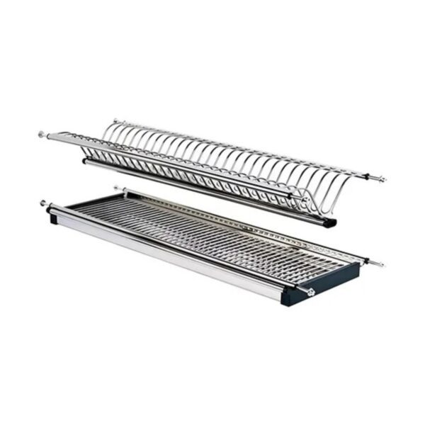 Platero Escurridor 80 CM Dos Niveles Acero Cocina -  HT.14003