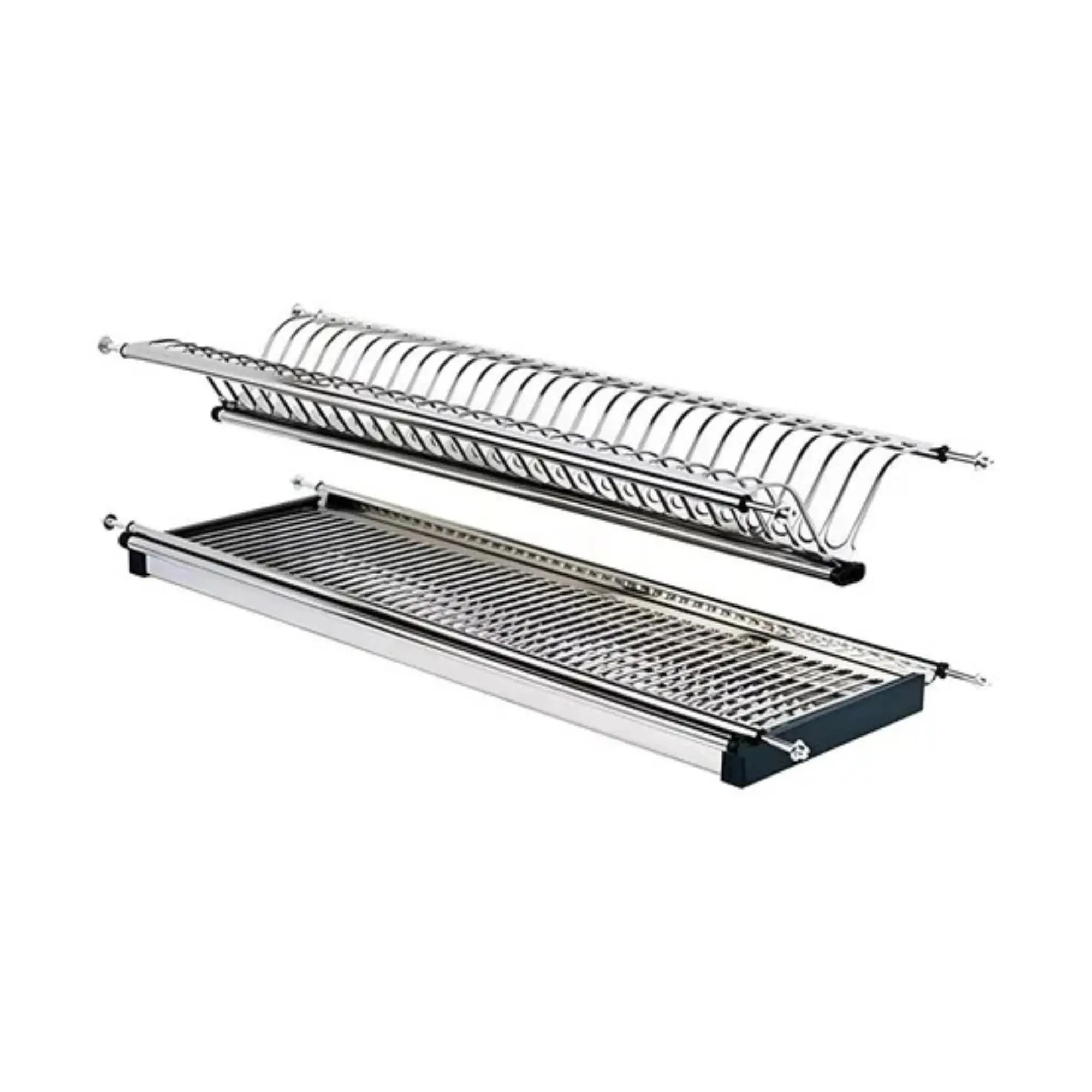 Platero Escurridor 80 CM Dos Niveles Acero Cocina - HT.14003