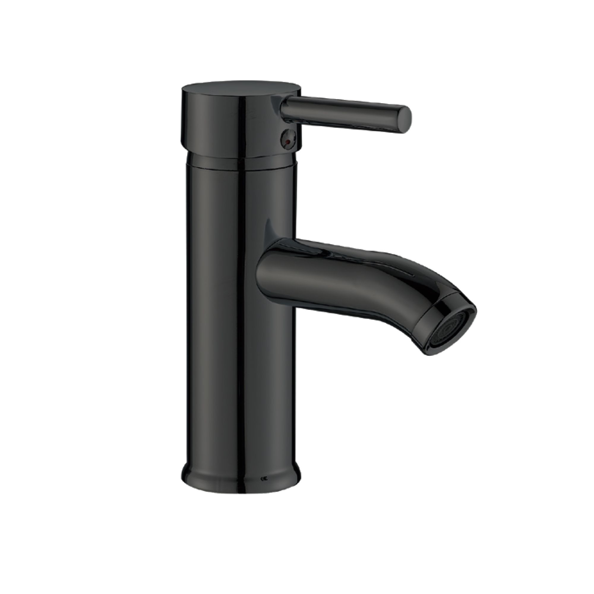 Griferia Lavamanos Monocontrol - Iris Media Negro Mate