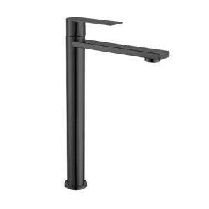 Grifería Agua Fría Lavamanos Alta - Adis Negra