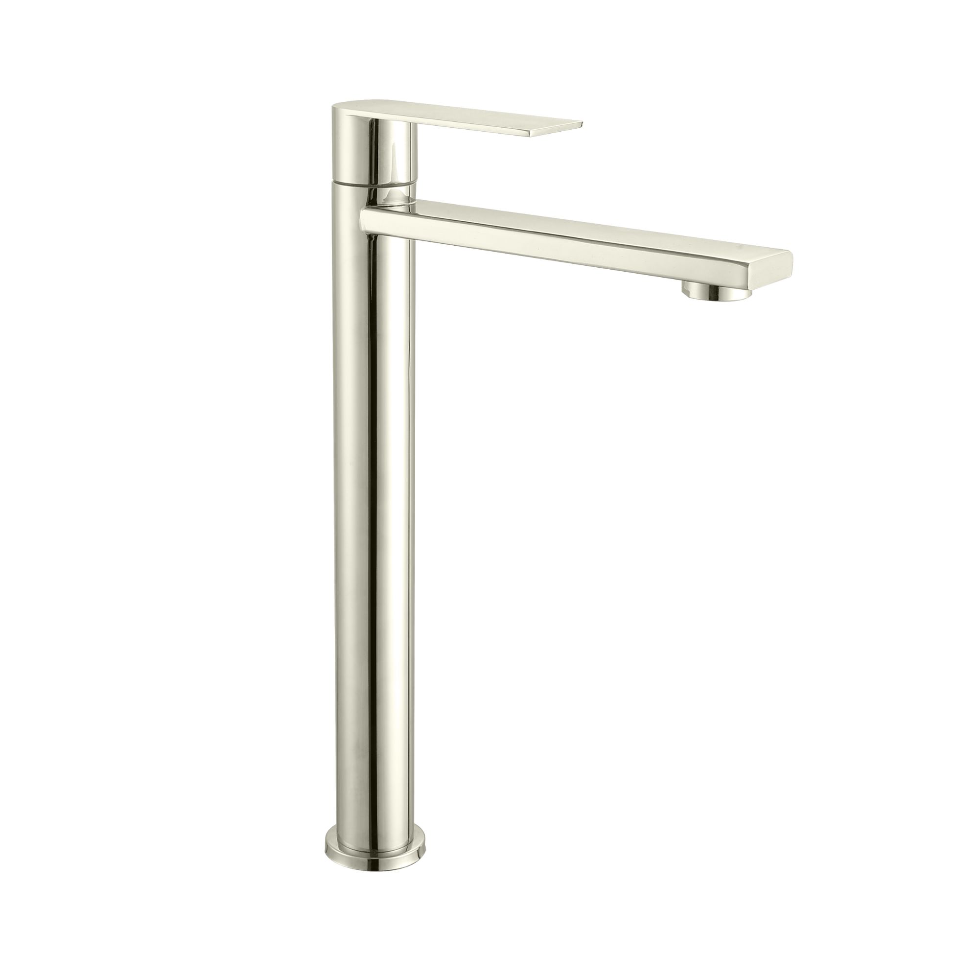 Grifería Agua Fría Lavamanos Alta - Adis Satinada