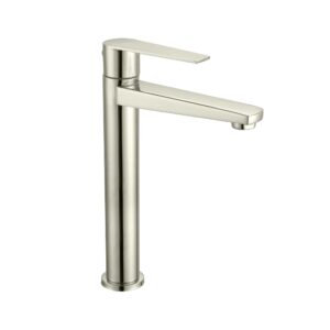 Grifería Agua Fría Lavamanos Alta - Porto Satinada