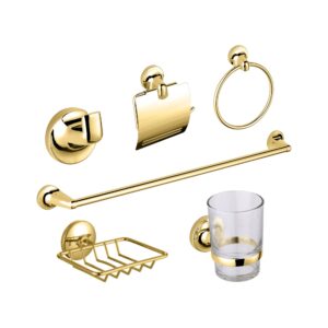Accesorios De Ducha 6 Piezas - Belgica Gold