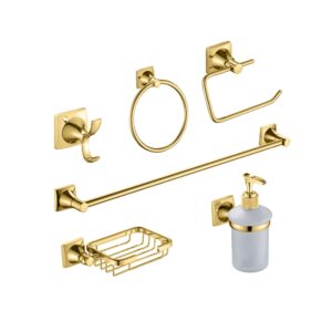 Accesorios De Ducha 6 Piezas Zinc - Capadocia Gold