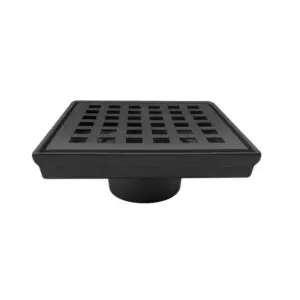 Rejilla Sifón 10x10 Acero - Grecia Negro