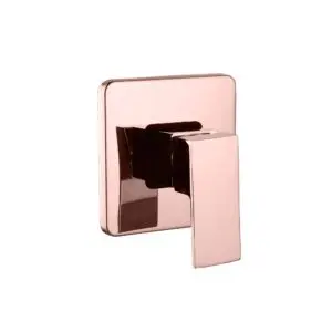 Monocontrol Ducha Cuadrado Oro Rosa Acero
