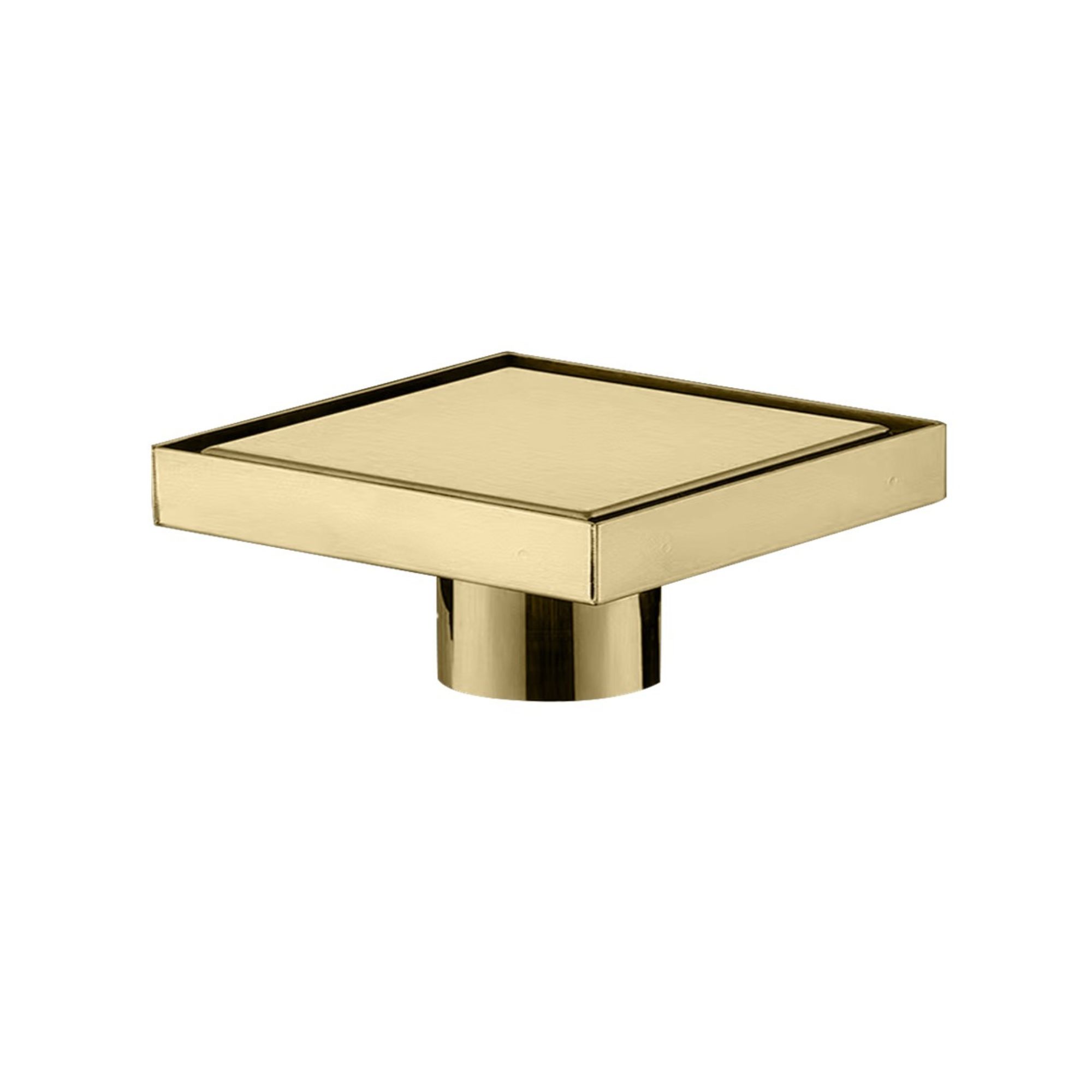 Rejilla Sifón Invisible 10x10 Acero - Soft Gold