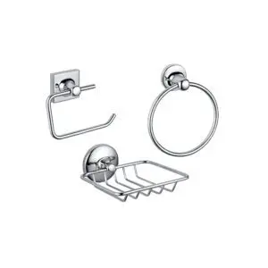 Accesorios De Ducha 3 Piezas Zinc Cromado- Bélgica