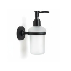 Dispensador De Jabón Pared - Minerva Negro Mate