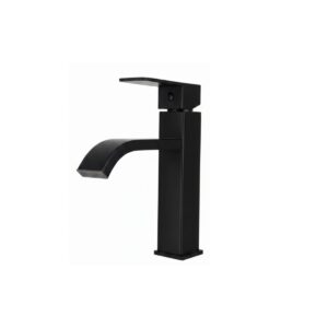 Grifería Agua Fría Lavamanos - Plus Media Negro