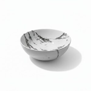 Lavamanos Sobreponer Pocelana - Coral Marmol Blanco