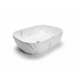 Lavamanos Sobreponer Mármol Blanco - Niu 45CM