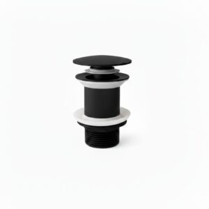 Push Lavamanos Sin Rebose Negro Mate