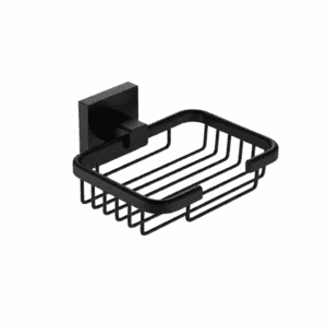 Jabonera Metálica Rejilla Ducha Acero Inoxidable Negro Mate