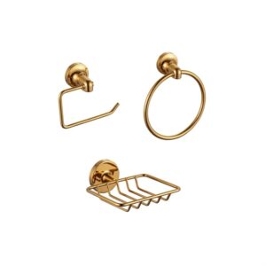 Accesorios De Ducha 3 Piezas Zinc - Bélgica Dorado