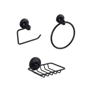 Accesorios De Ducha 3 Piezas Zinc - Bélgica Negro