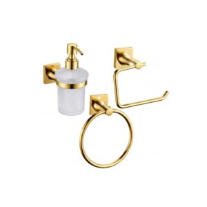 Accesorios De Ducha 3 Piezas Zinc - Capadocia 3 Piezas Dorado